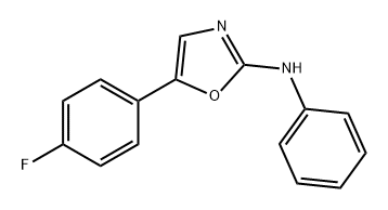 2-Oxazolamine, 5-(4-fluorophenyl)-N-phenyl- Structure