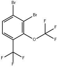 Benzene, 1,?2-?dibromo-?3-?(trifluoromethoxy)?-?4-?(trifluoromethyl)?- Structure