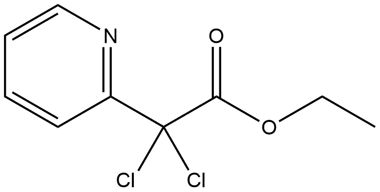 2-?Pyridineacetic acid, α,?α-?dichloro-?, ethyl ester Structure