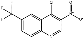 Quinoline, 4-chloro-3-nitro-6-(trifluoromethyl)- Structure