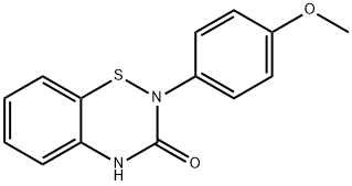 2H-1,2,4-Benzothiadiazin-3(4H)-one, 2-(4-methoxyphenyl)- Structure