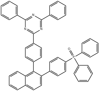 1,3,5-Triazine, 2-[4-[2-[4-(diphenylphosphinyl)phenyl]-1-naphthalenyl]phenyl]-4,6-diphenyl- Structure