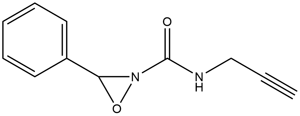 2-Oxaziridinecarboxamide, 3-phenyl-N-2-propyn-1-yl- Structure