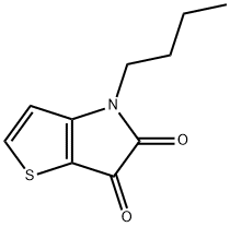 4H-Thieno[3,2-b]pyrrole-5,6-dione, 4-butyl- Structure