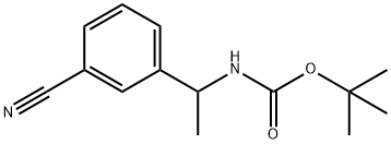 tert-butyl N-[1-(3-cyanophenyl)ethyl]carbamate 구조식 이미지