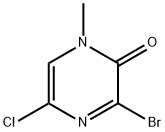 2(1H)-Pyrazinone, 3-bromo-5-chloro-1-methyl- Structure