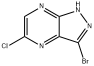 1H-Pyrazolo[3,4-b]pyrazine, 3-bromo-5-chloro- 구조식 이미지
