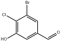 3-bromo-4-chloro-5-hydroxybenzaldehyde Structure