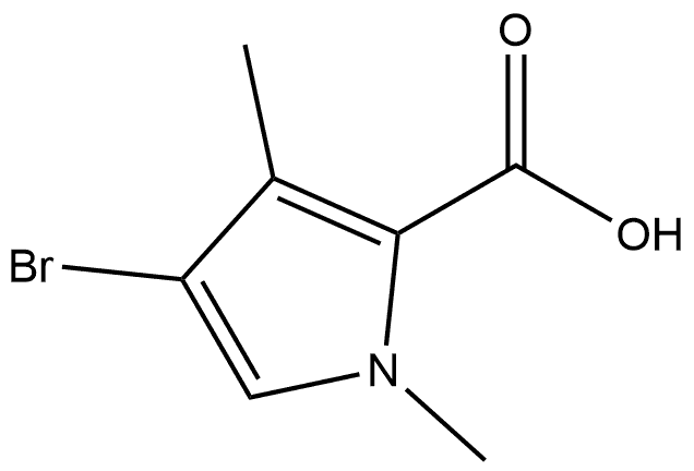 4-bromo-3-methyl-1H-pyrrole-2-carboxylic acid 구조식 이미지
