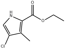 1H-Pyrrole-2-carboxylic acid, 4-chloro-3-methyl-, ethyl ester 구조식 이미지