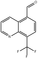 5-Quinolinecarboxaldehyde, 8-(trifluoromethyl)- Structure