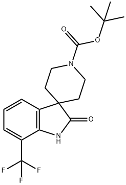 Tert-Butyl 2-oxo-7-(trifluoromethyl)spiro[indoline-3,4'-piperidine]-1'-carboxylate Structure