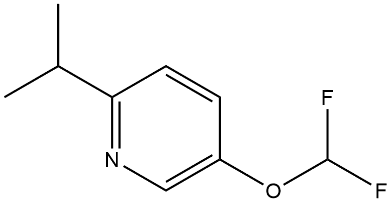 5-(Difluoromethoxy)-2-(1-methylethyl)pyridine Structure