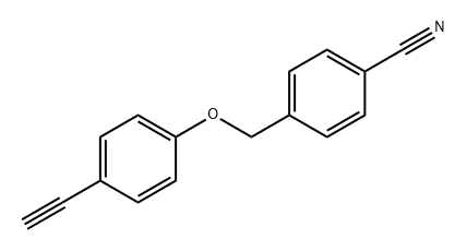 Benzonitrile, 4-[(4-ethynylphenoxy)methyl]- Structure