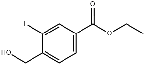 Benzoic acid, 3-fluoro-4-(hydroxymethyl)-, ethyl ester Structure