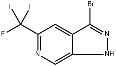 3-BROMO-5-(TRIFLUOROMETHYL)-lH-PYRAZOLO[3.4-C]PYRIDINE Structure