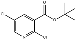 3-Pyridinecarboxylic acid, 2,5-dichloro-, 1,1-dimethylethyl ester 구조식 이미지