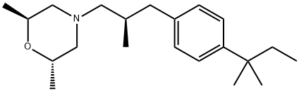 (2S,6S)-4-[(2R)-3-[4-(1,1-Dimethylpropyl)phenyl]-2-methylpropyl]-2,6-dimethylmorpholine Structure