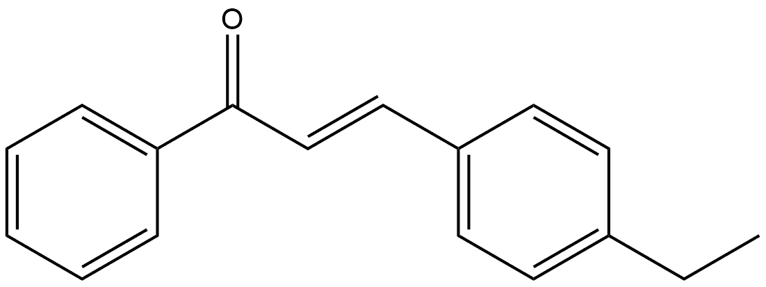 (2E)-3-(4-Ethylphenyl)-1-phenyl-2-propen-1-one Structure