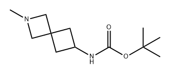 Carbamic acid, N-(2-methyl-2-azaspiro[3.3]hept-6-yl)-, 1,1-dimethylethyl ester Structure