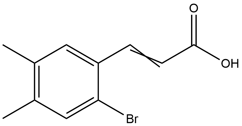 3-(2-Bromo-4,5-dimethylphenyl)-2-propenoic acid Structure