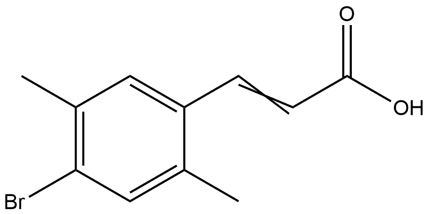 3-(4-Bromo-2,5-dimethylphenyl)-2-propenoic acid Structure