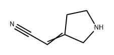 Acetonitrile, 2-(3-pyrrolidinylidene)- 구조식 이미지