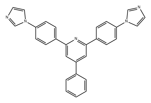 Pyridine, 2,6-bis[4-(1H-imidazol-1-yl)phenyl]-4-phenyl- Structure