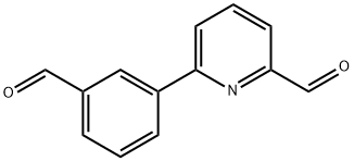 2-Pyridinecarboxaldehyde, 6-(3-formylphenyl)- Structure