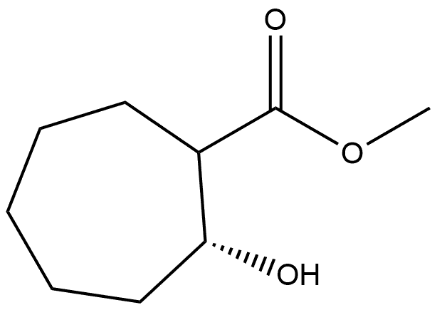 methyl (2R)-2-hydroxycycloheptane-1-carboxylate Structure