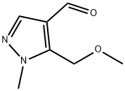 5-(Methoxymethyl)-1-methyl-1H-pyrazole-4-carbaldehyde Structure