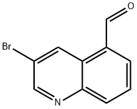 5-Quinolinecarboxaldehyde, 3-bromo- Structure
