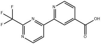 2-(2-(Trifluoromethyl)pyrimidin-4-YL)isonicotinic acid Structure