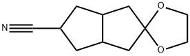 Spiro[1,3-dioxolane-2,5'-2,3,3a,4,6,6a-hexahydro-1H-pentalene]-2'-carbonitrile Structure