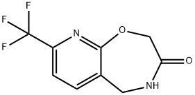 8-(Trifluoromethyl)-4,5-dihydropyrido[3,2-f][1,4]oxazepin-3-one Structure