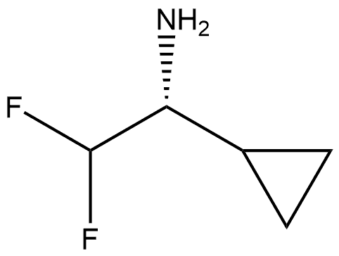 Cyclopropanemethanamine, α-(difluoromethyl)-, (αR)- Structure