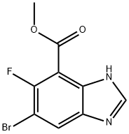 Methyl 6-bromo-5-fluoro-1H-benzimidazole-4-carboxylate Structure