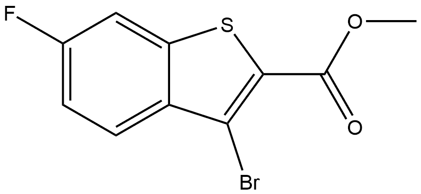 Methyl 3-bromo-6-fluorobenzo[b]thiophene-2-carboxylate 구조식 이미지
