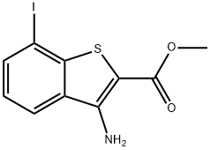 Methyl 3-amino-7-iodobenzothiophene-2-carboxylate Structure