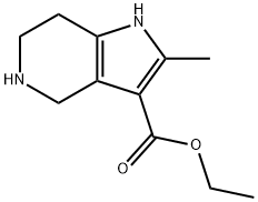 ethyl 2-methyl-4,5,6,7-tetrahydro-1H-pyrrolo[3,2-c]pyridine-3-carboxylate Structure