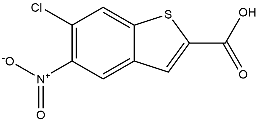 6-Chloro-5-nitrobenzothiophene-2-carboxylic Acid Structure