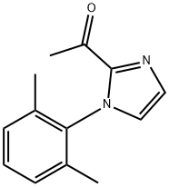 1-[1-(2,6-dimethylphenyl)-1H-imidazol-2-yl]ethan-1 -one Structure