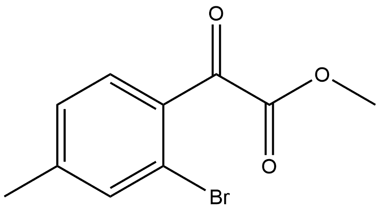 Methyl 2-bromo-4-methyl-α-oxobenzeneacetate Structure