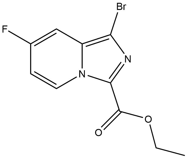 ethyl 1-bromo-7-fluoroimidazo[1,5-a]pyridine-3-carboxylate Structure