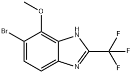 5-Bromo-4-methoxy-2-(trifluoromethyl)-1H-benzimidazole Structure