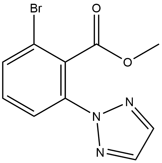 Methyl 2-bromo-6-(2H-1,2,3-triazol-2-yl)benzoate Structure