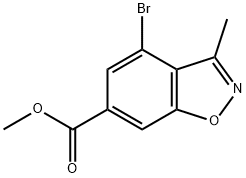 Methyl 4-bromo-3-methyl-1,2-benzoxazole-6-carboxylate Structure