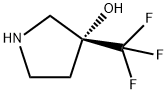 (3R)-3-(trifluoromethyl)pyrrolidin-3-ol 구조식 이미지