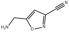 3-Isoxazolecarbonitrile, 5-(aminomethyl)- 구조식 이미지