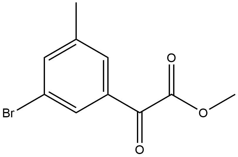 Methyl 3-bromo-5-methyl-α-oxobenzeneacetate Structure